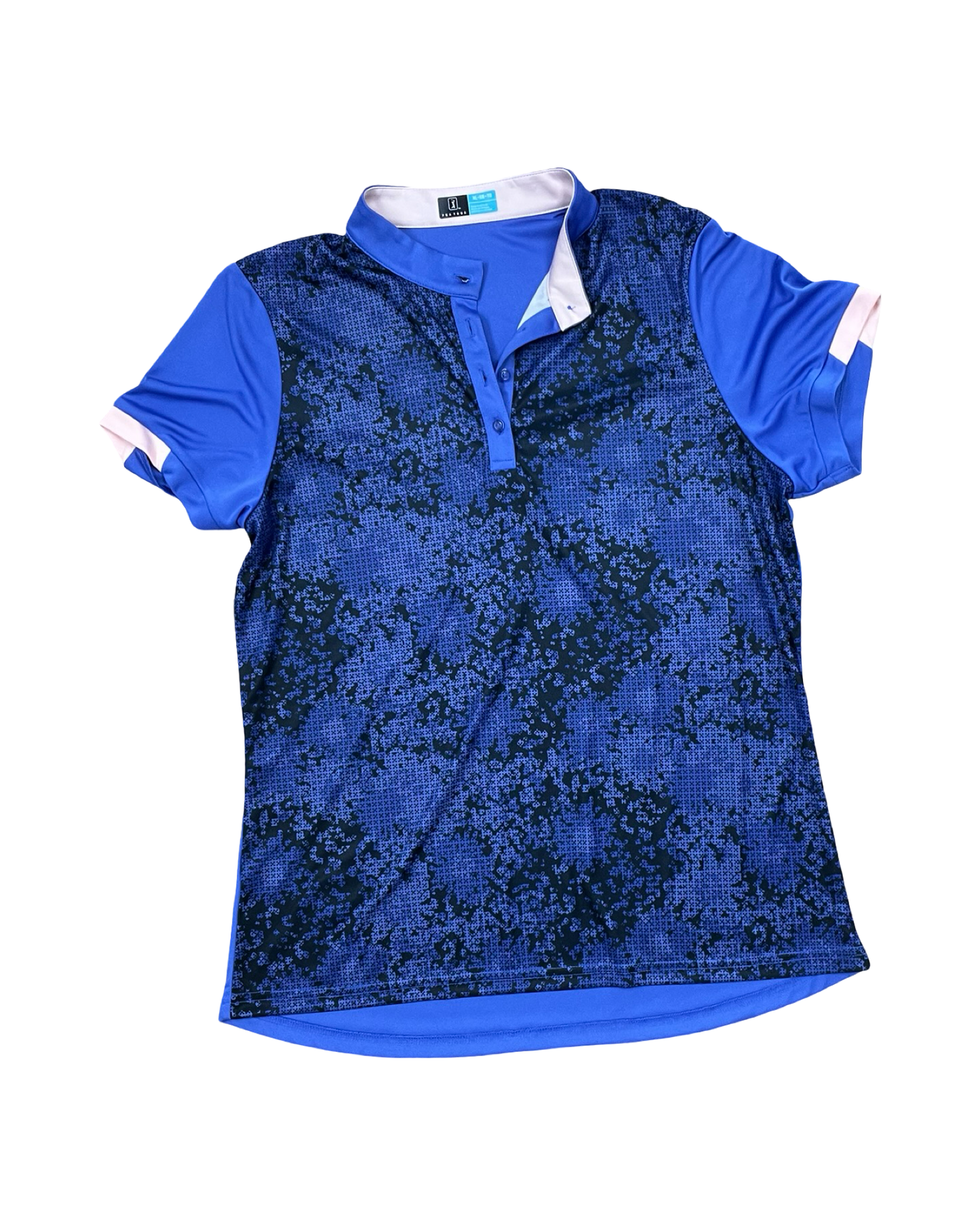 Top Ss By Pga Tour In Black & Blue, Size:Xl