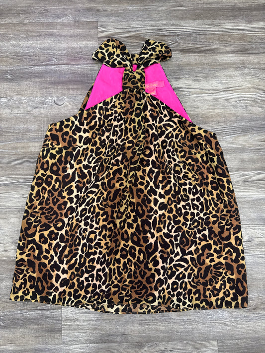 Top Sleeveless Designer By Lilly Pulitzer In Animal Print, Size:Xxs