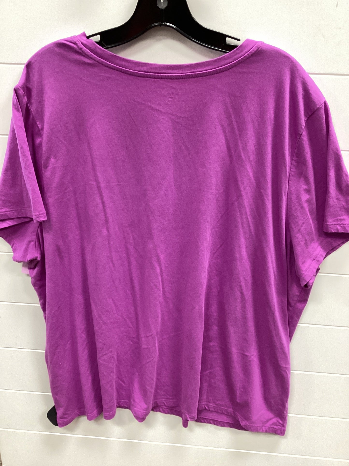 Top Ss By Calvin Klein Performance In Purple, Size:3X