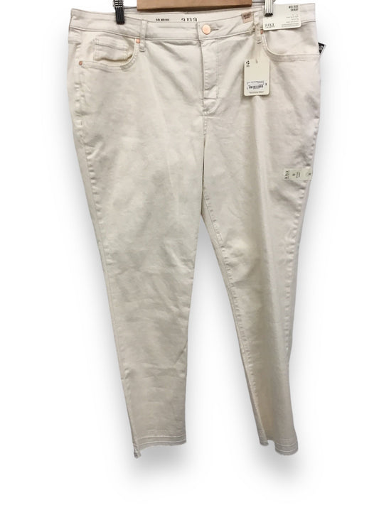 Jeans Straight By Ana In Cream, Size: 18