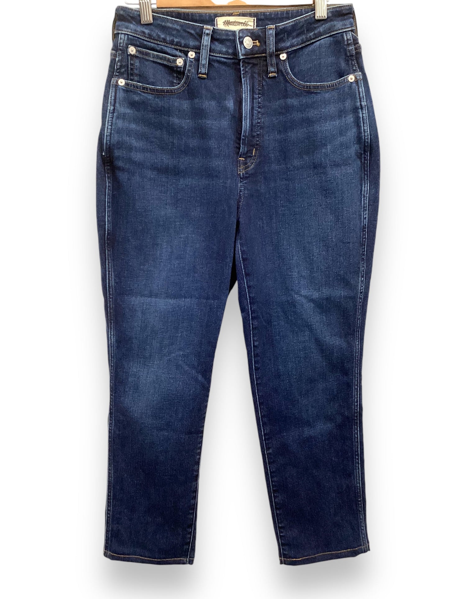 Jeans Straight By Madewell In Blue Denim, Size: 4