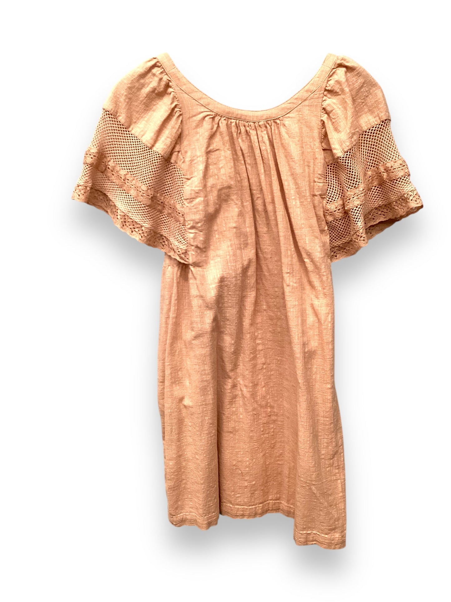 Dress Casual Midi By Old Navy In Peach, Size: S