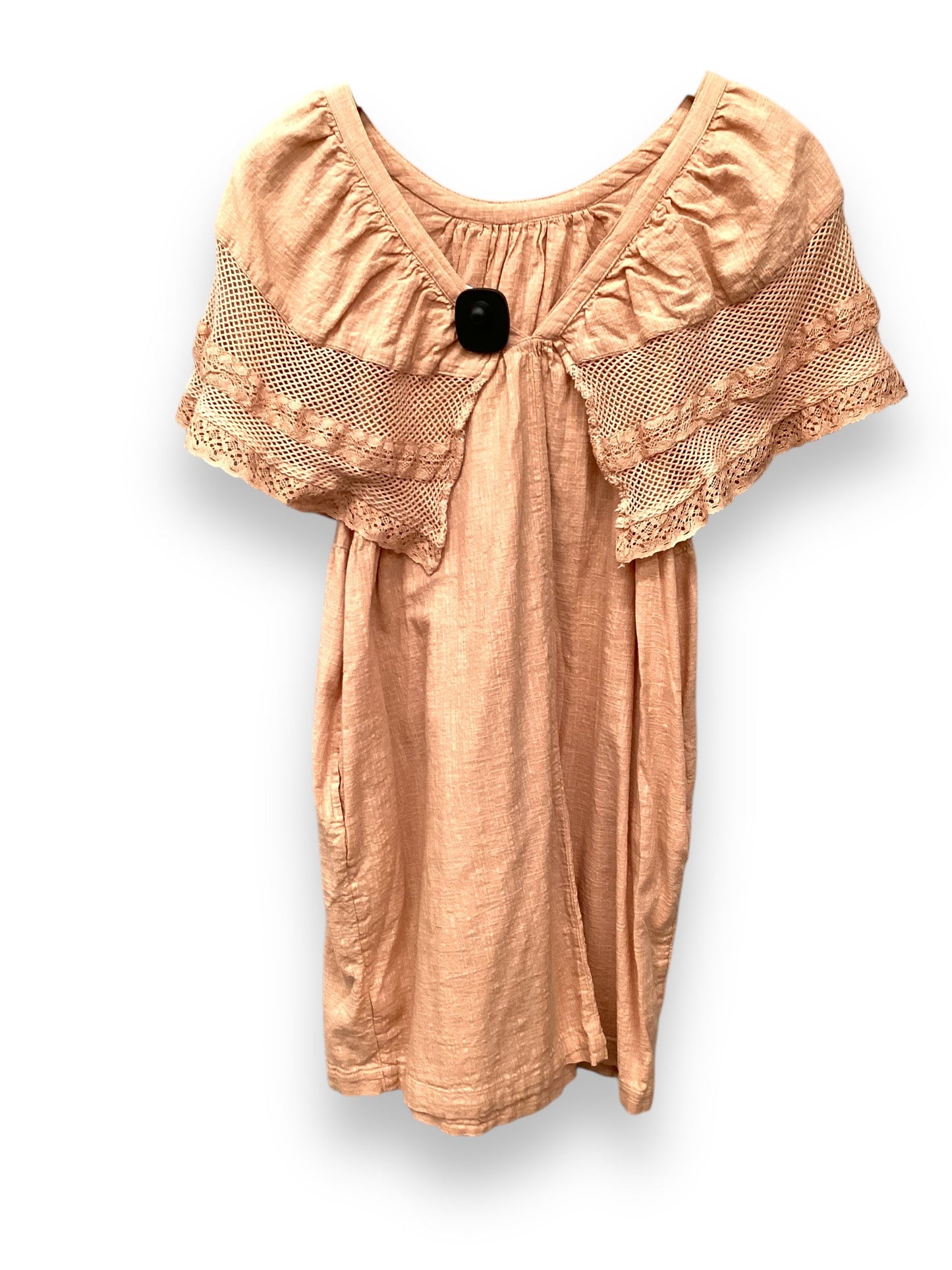 Dress Casual Midi By Old Navy In Peach, Size: S