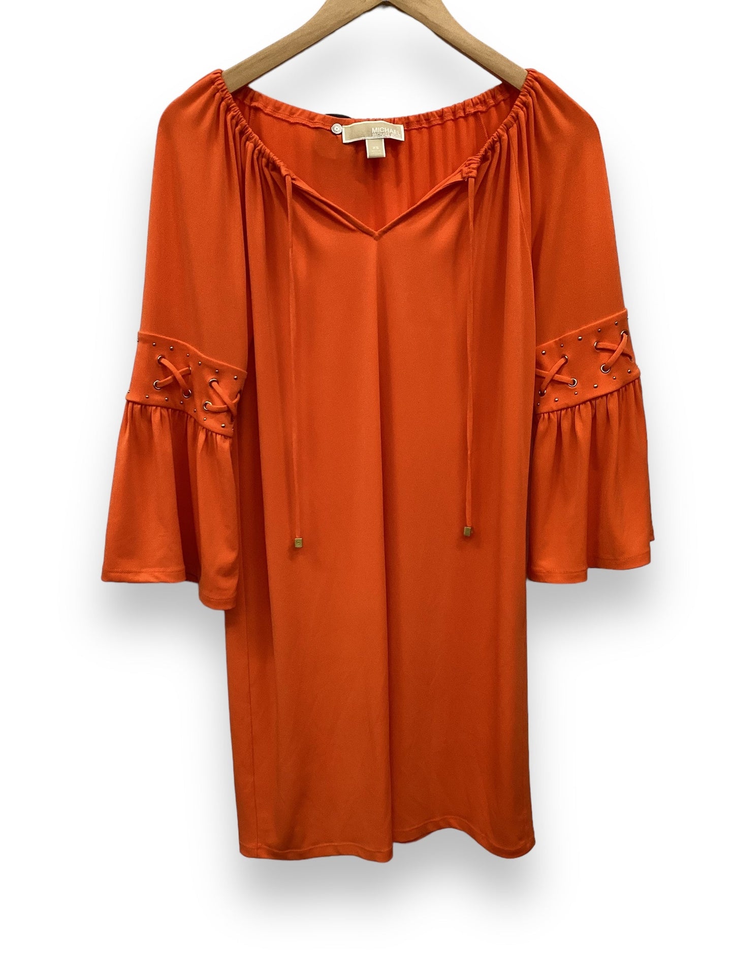 Orange Dress Designer Michael Kors, Size Xs