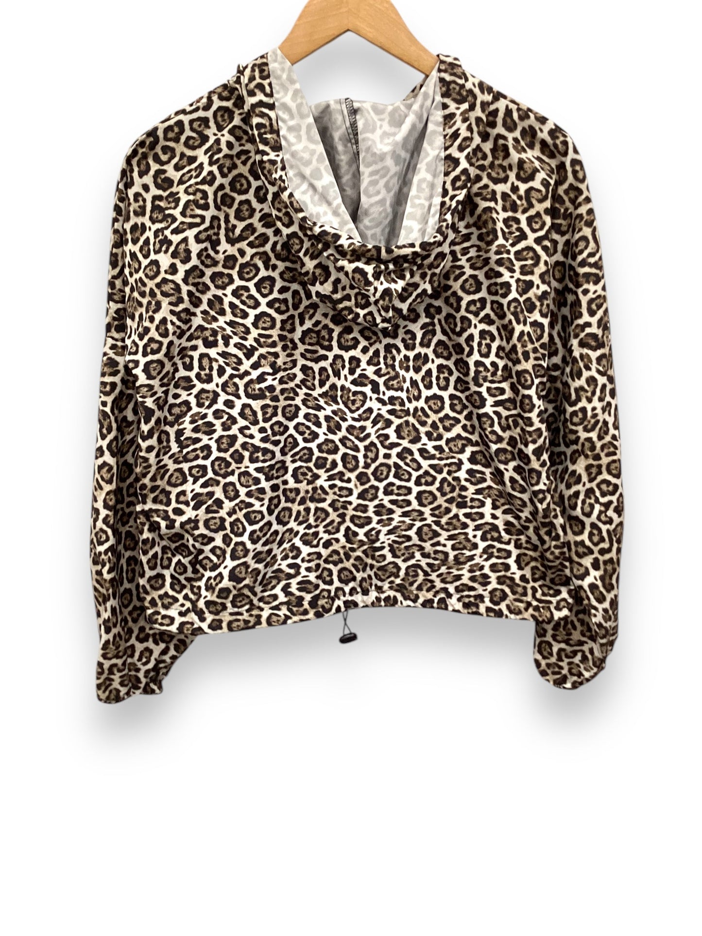 Jacket Windbreaker By No Boundaries In Animal Print, Size: M