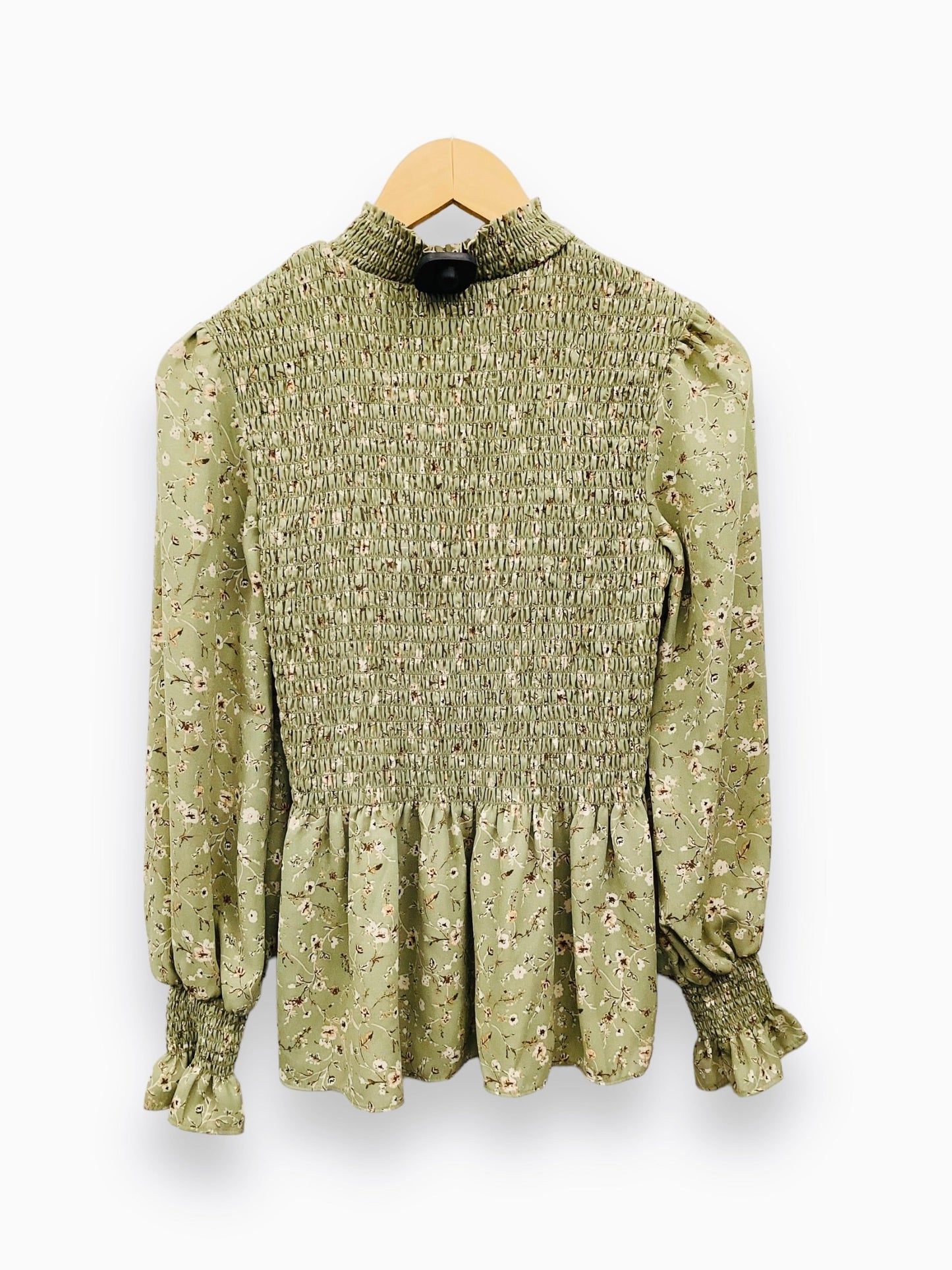 Green Top Long Sleeve Ophelia Roe, Size S