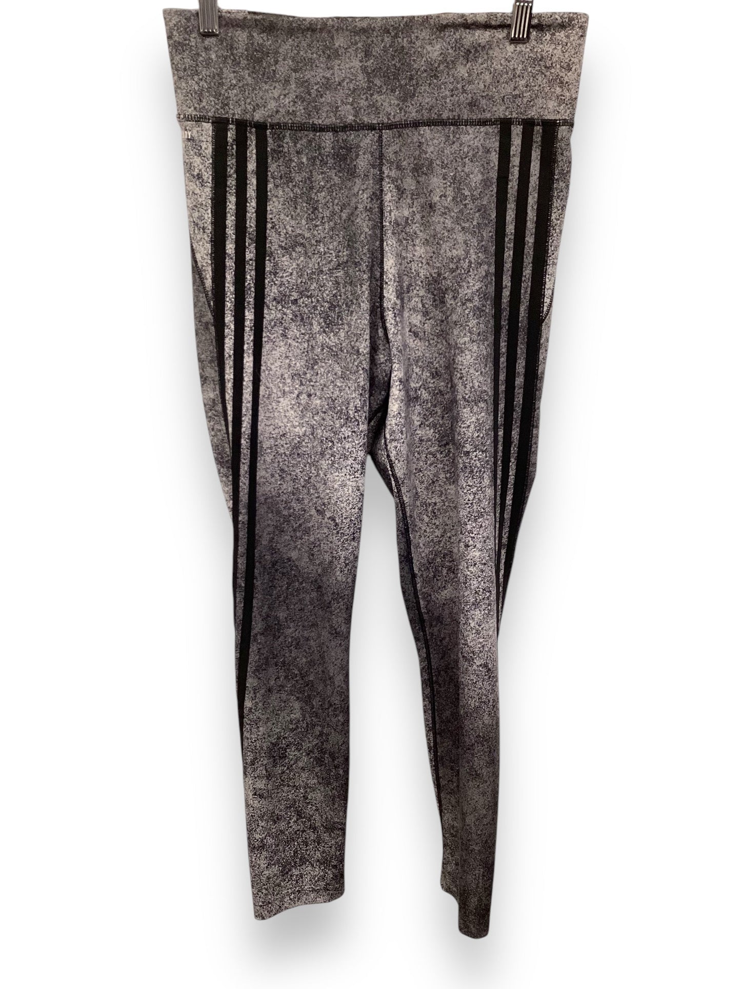 Athletic Leggings By Adidas In Grey, Size: M