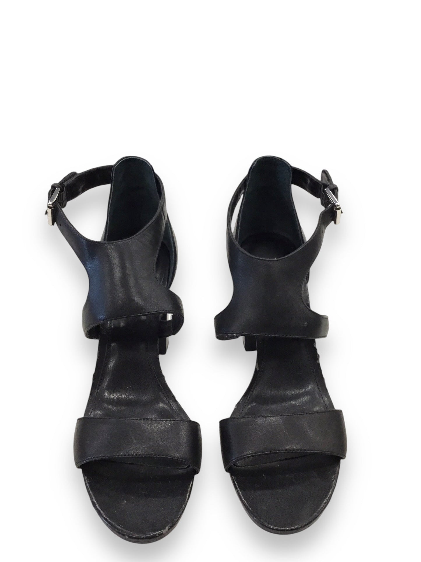 Sandals Heels Block By Lauren By Ralph Lauren In Black, Size: 7.5