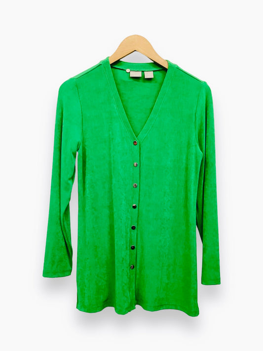Green Top Long Sleeve Chicos, Size S