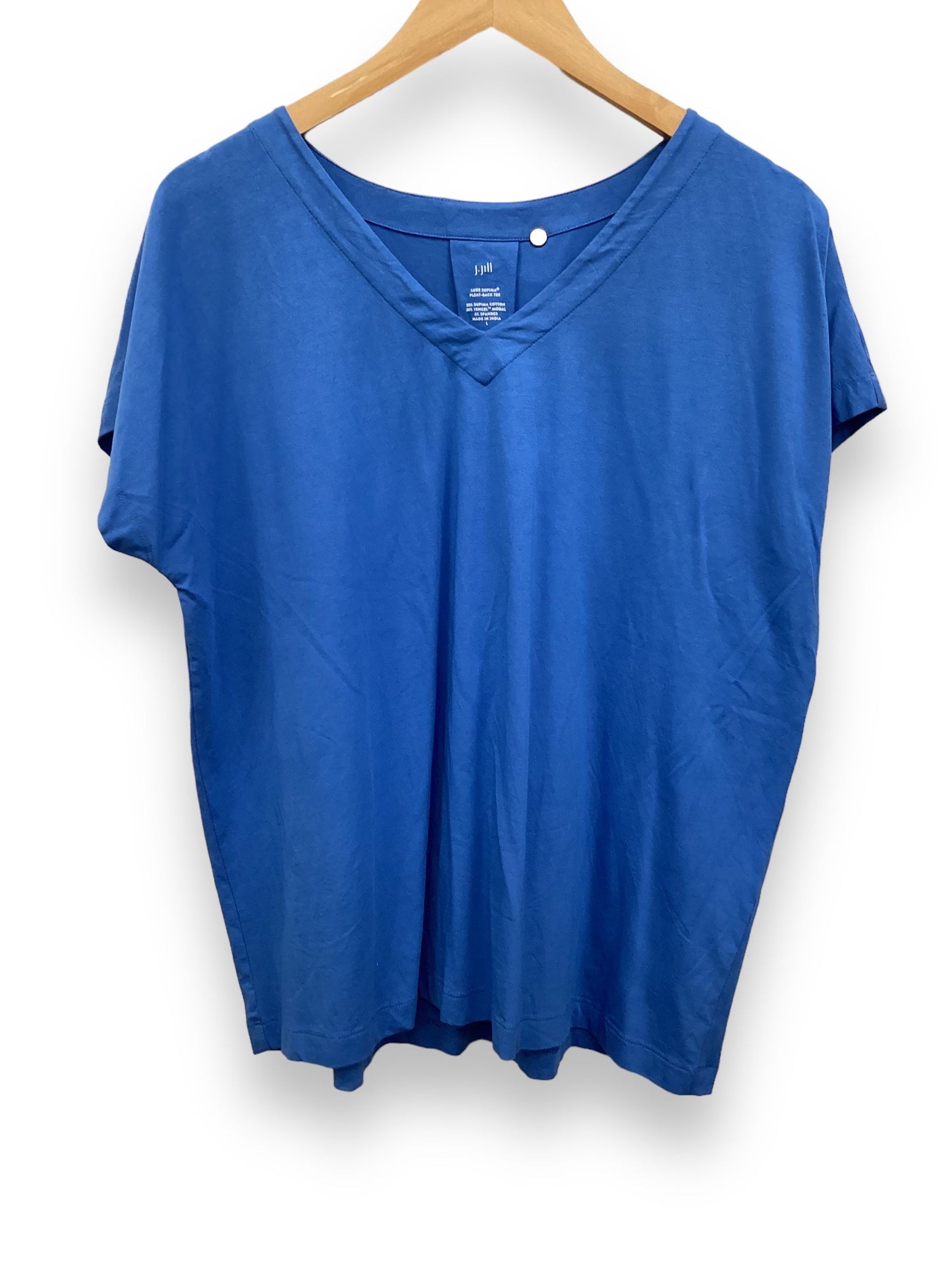 Blue Top Short Sleeve J. Jill, Size M