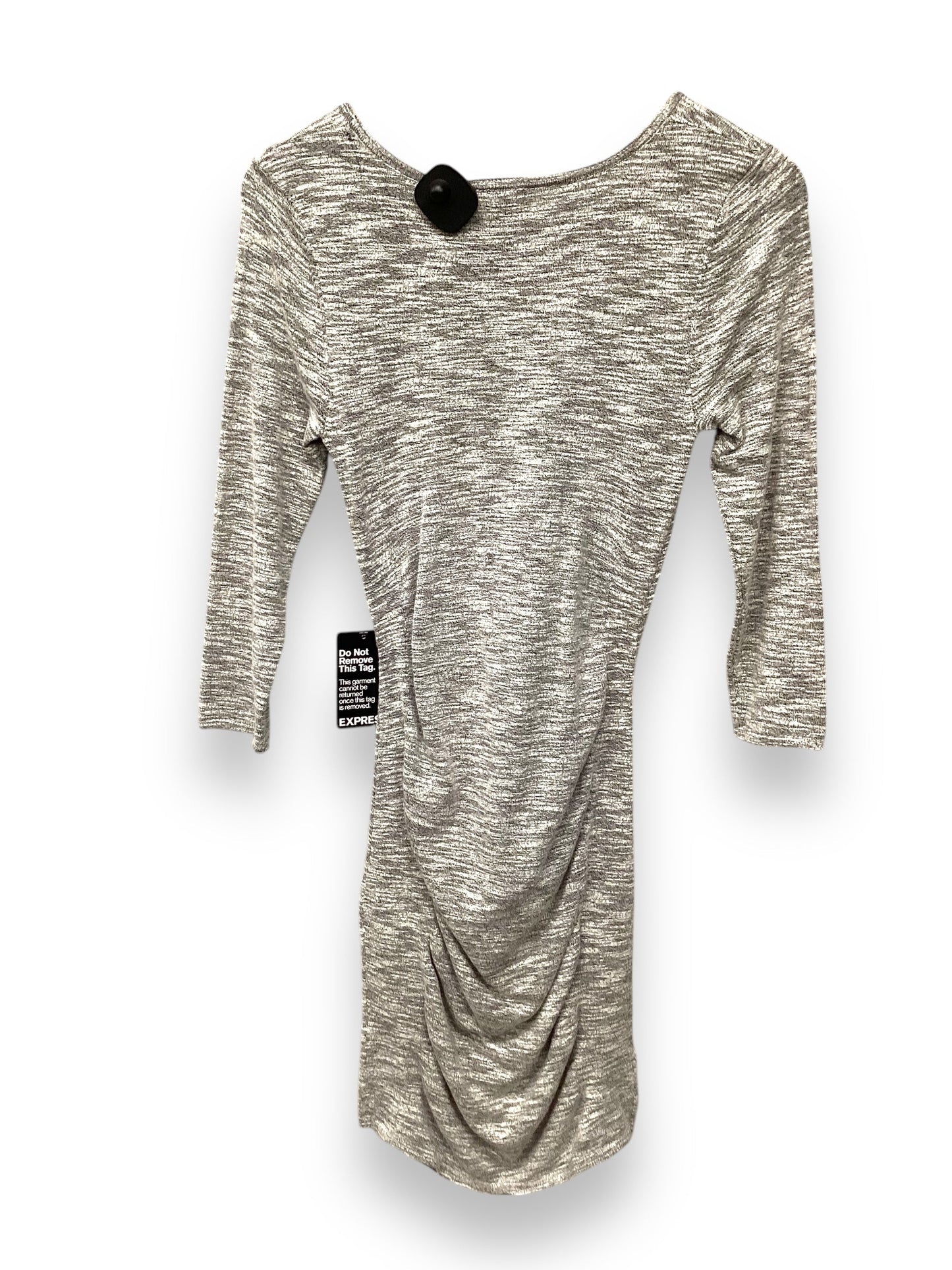 Dress Casual Midi By Express In Grey, Size: S