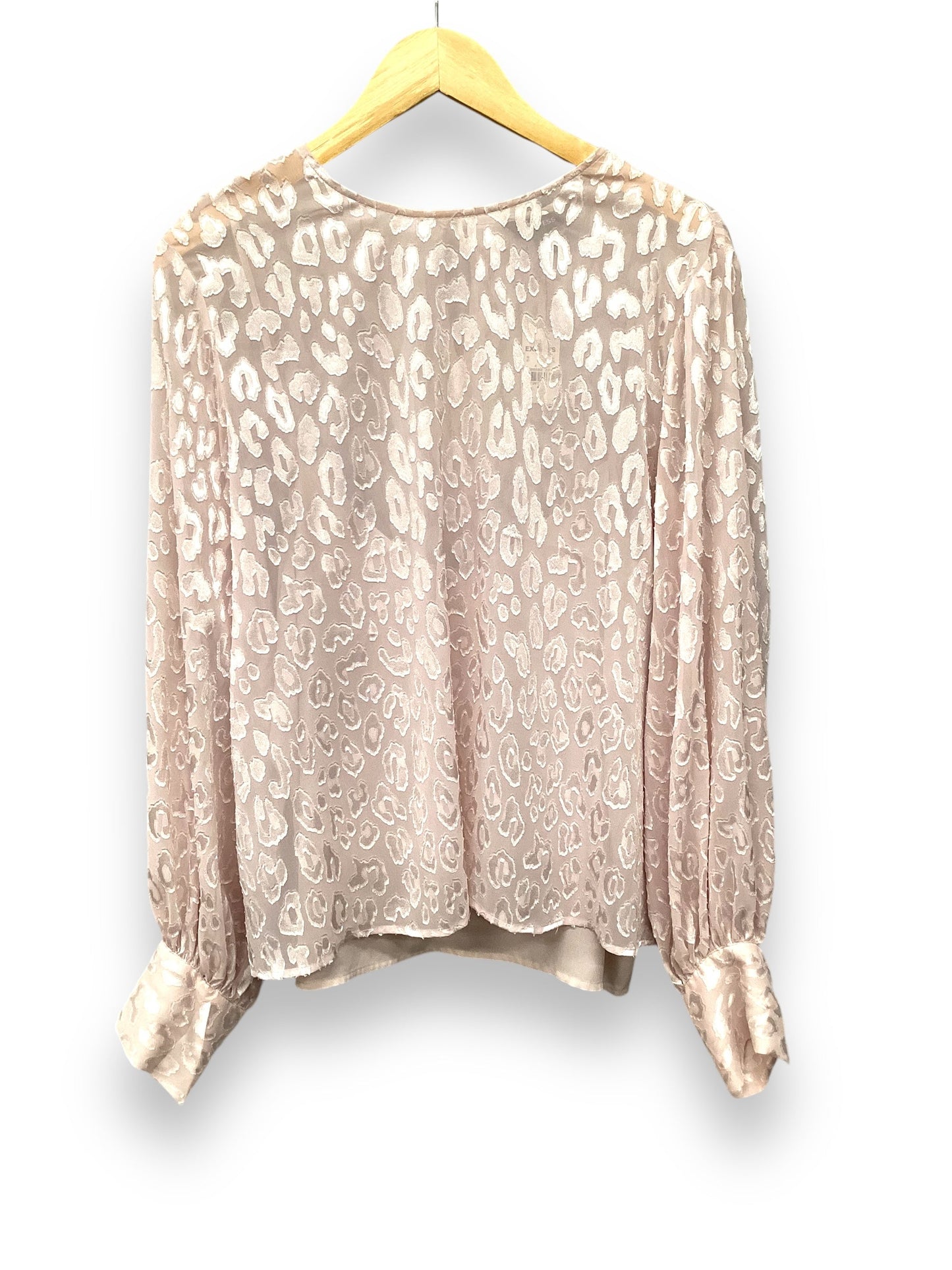 Top Long Sleeve By Express In Pink, Size: Xl