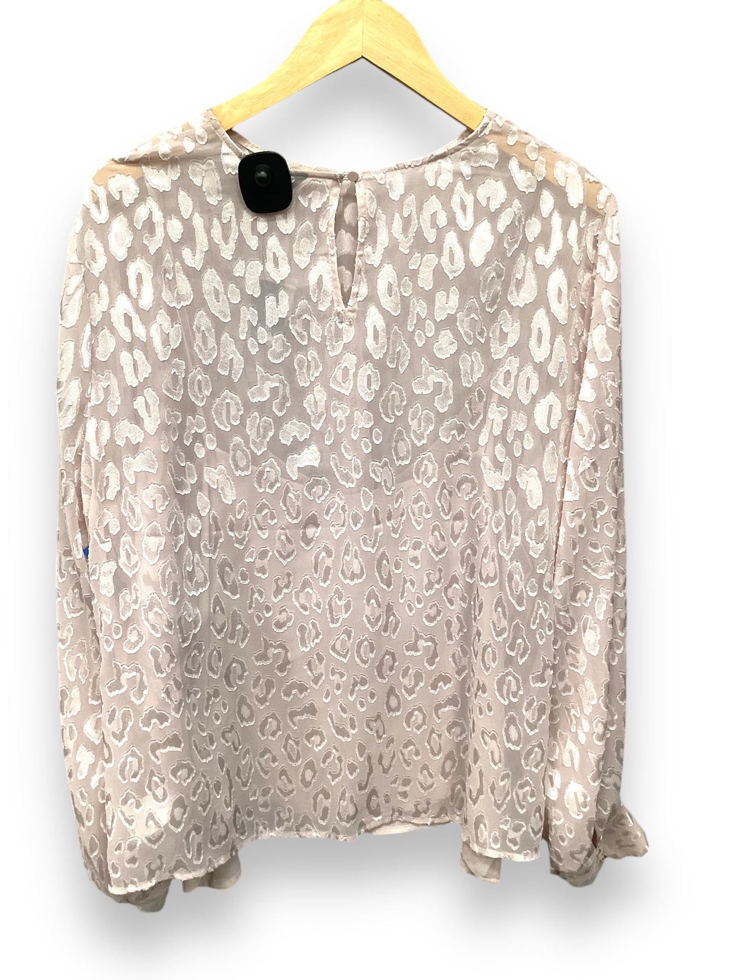 Top Long Sleeve By Express In Pink, Size: Xl