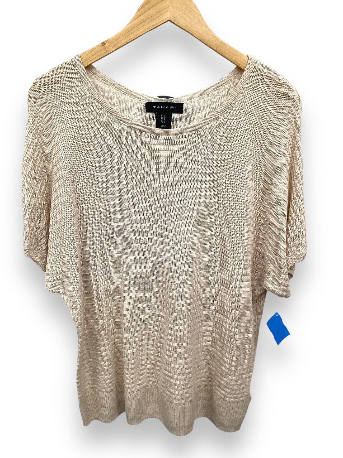 Sweater By Tahari By Arthur Levine In Cream, Size: S