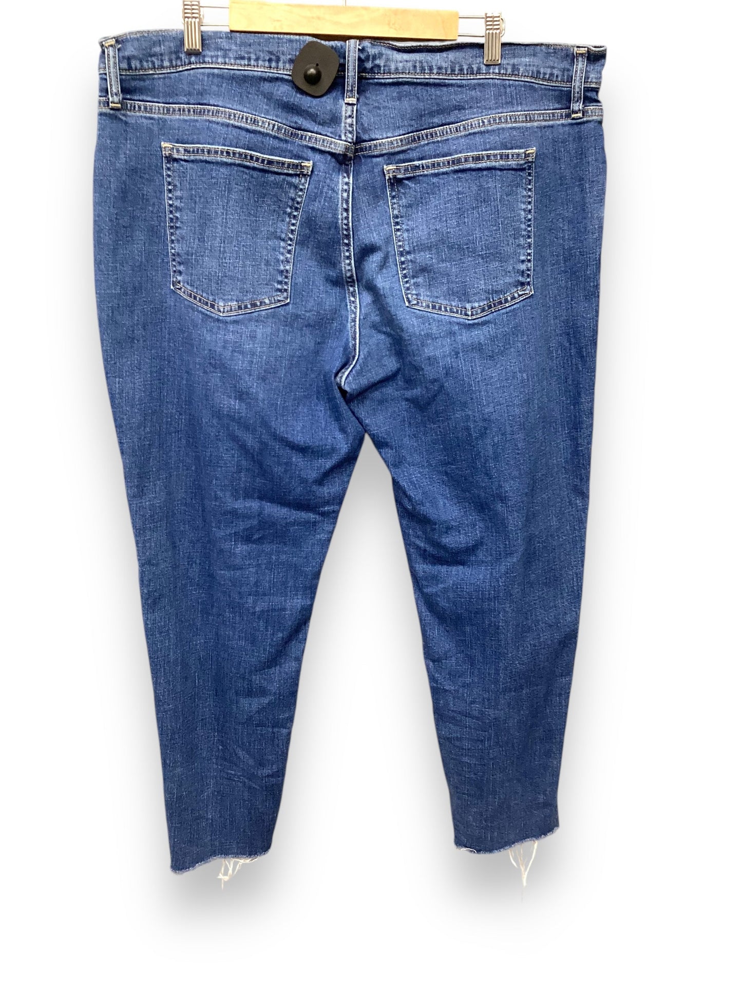 Jeans Straight By Gap In Blue Denim, Size: 18