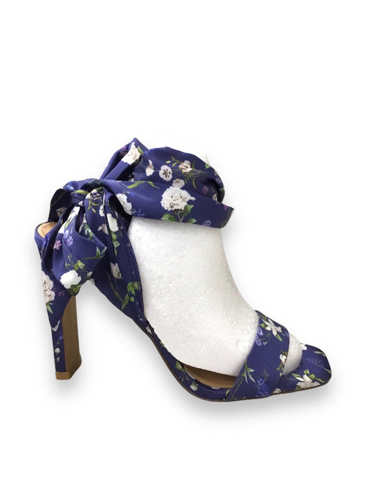 Shoes Heels Block By Express In Floral Print, Size: 7