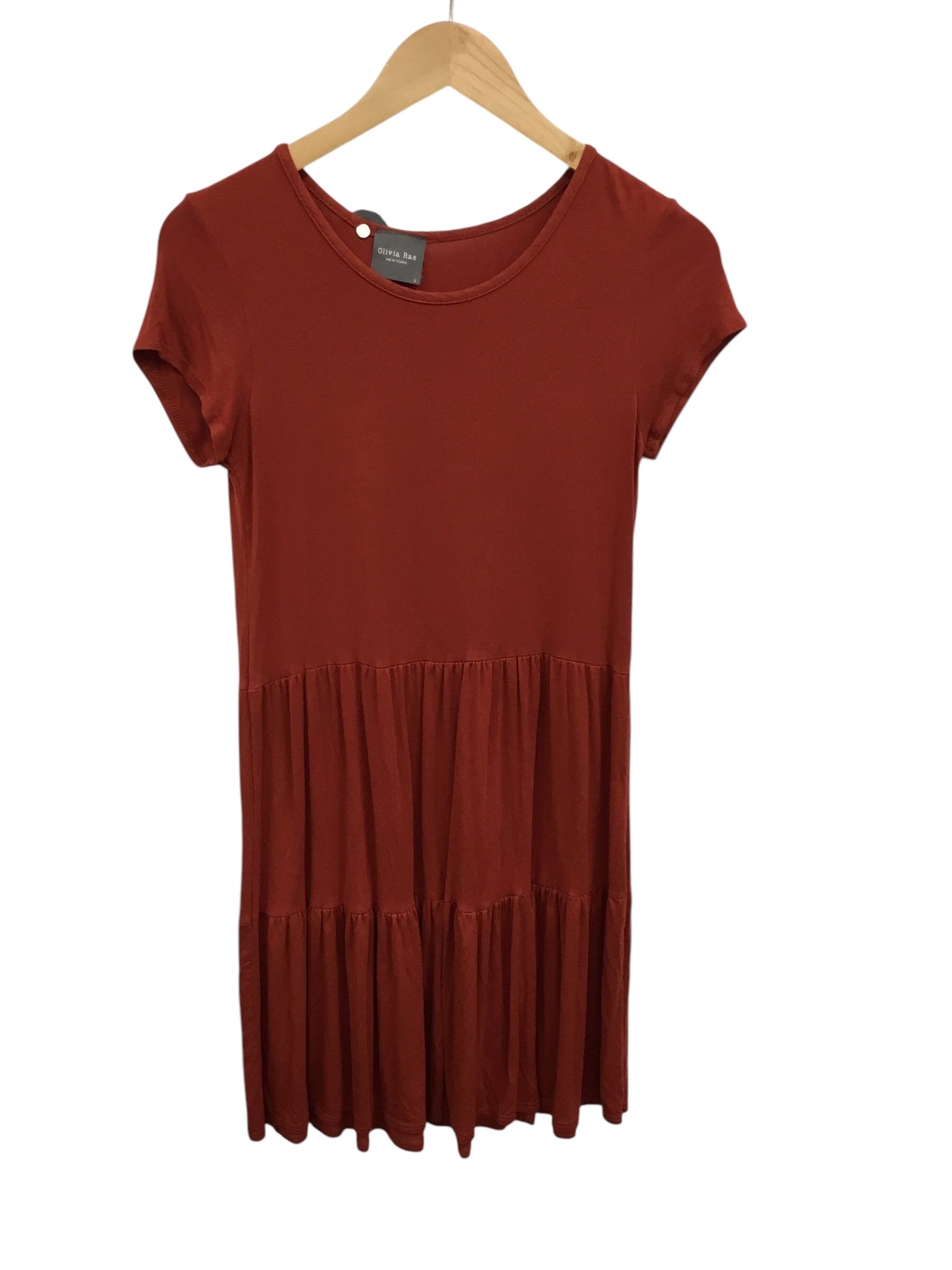 Dress Casual Midi By Clothes Mentor In Orange, Size: S