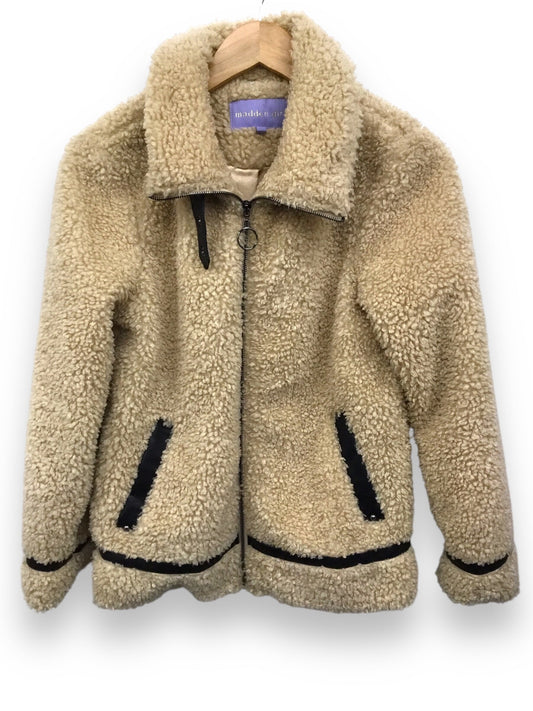 Jacket Faux Fur & Sherpa By Madden Girl In Tan, Size: Xs