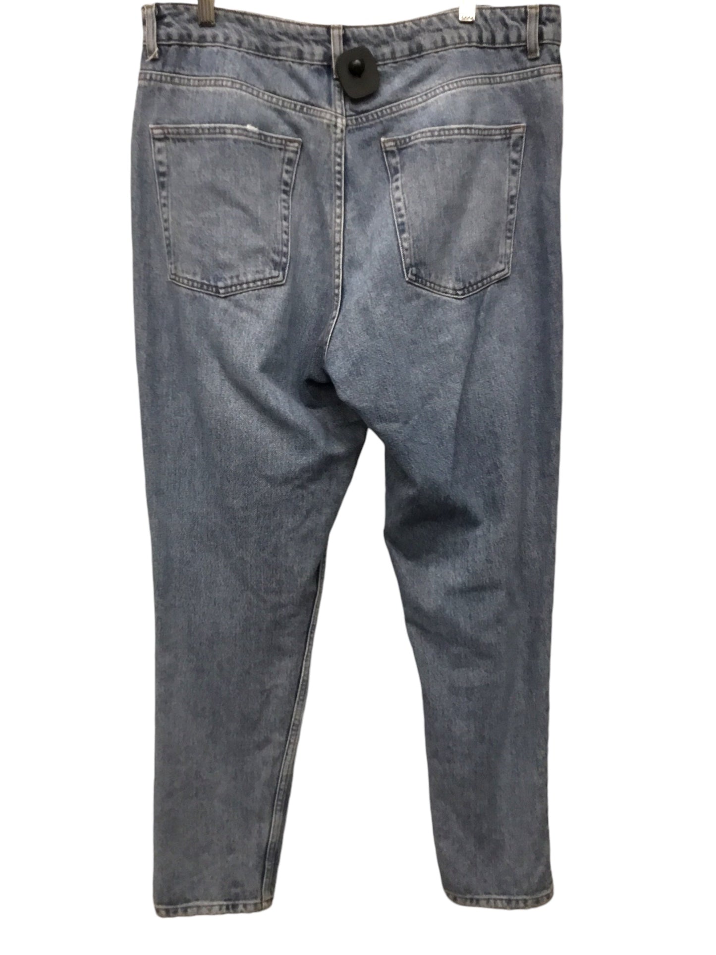 Jeans Straight By Top Shop In Blue, Size: 14