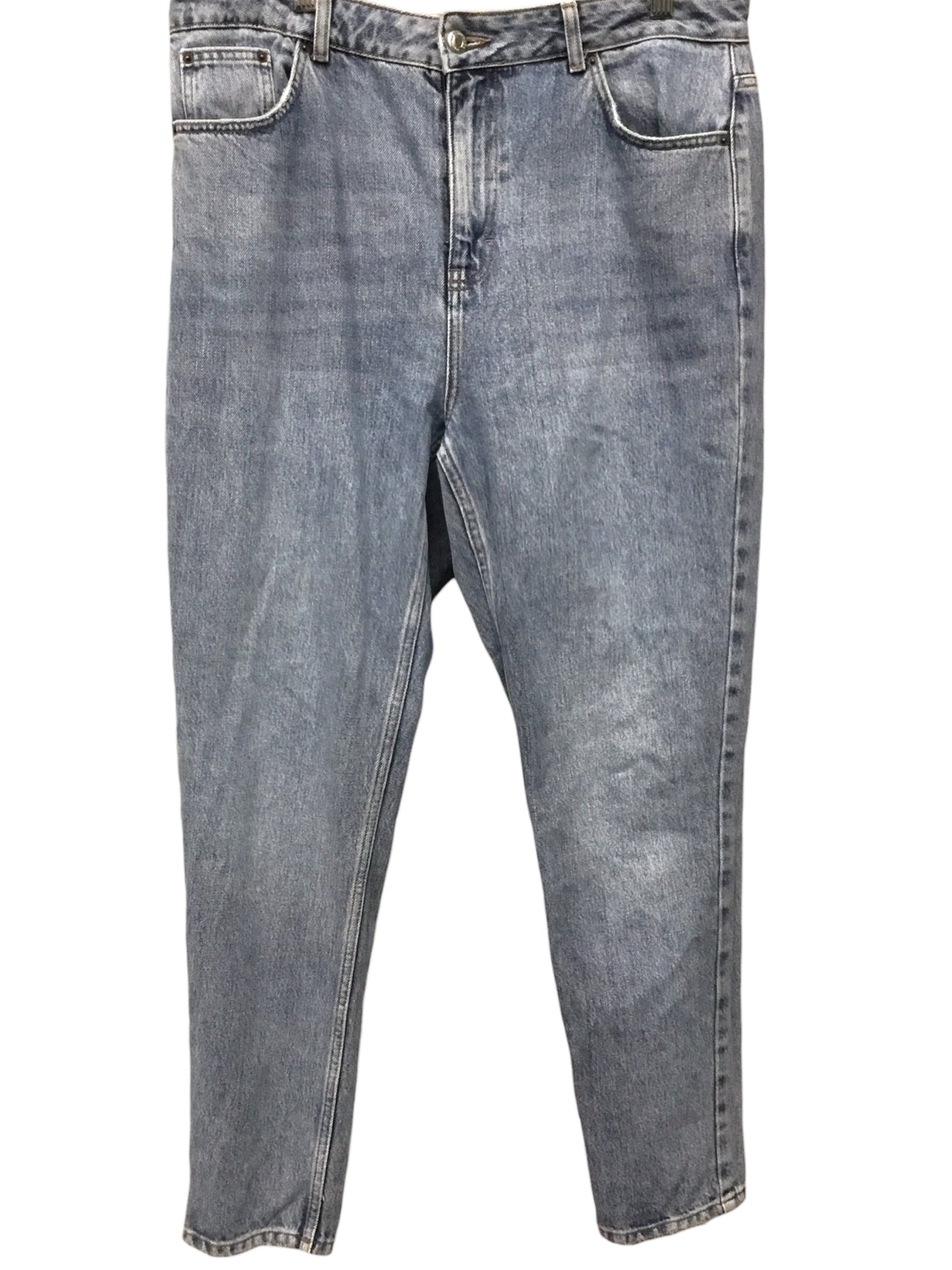 Jeans Straight By Top Shop In Blue, Size: 14