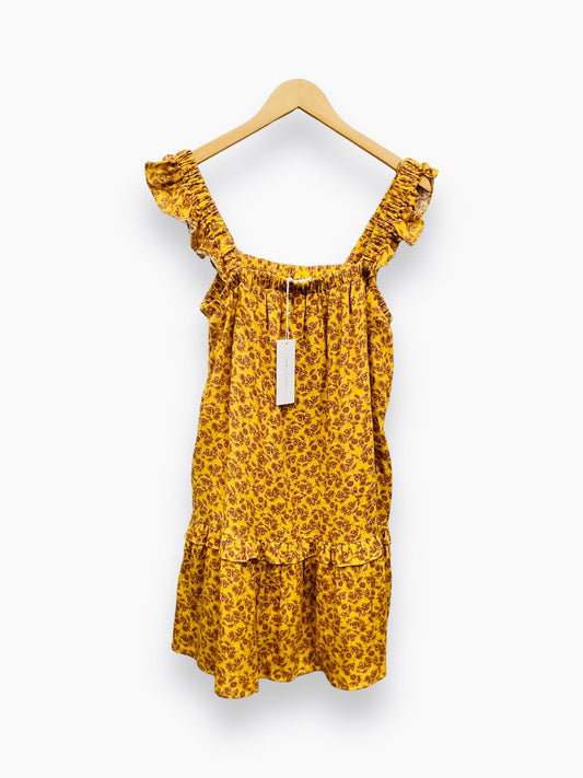 NWT Yellow Dress Casual Midi Lush, Size L