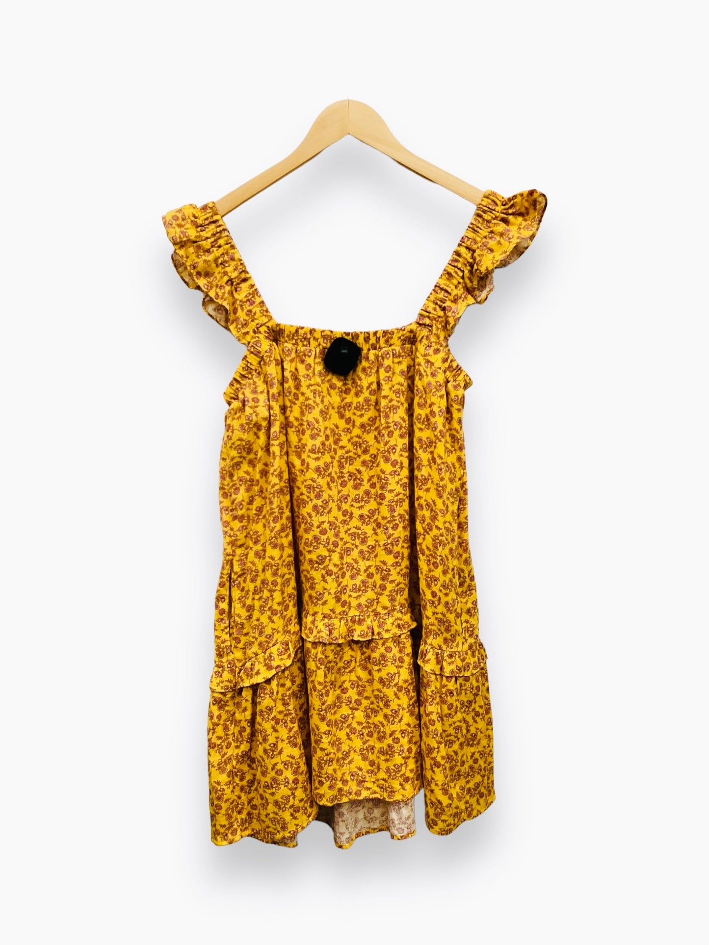 NWT Yellow Dress Casual Midi Lush, Size L