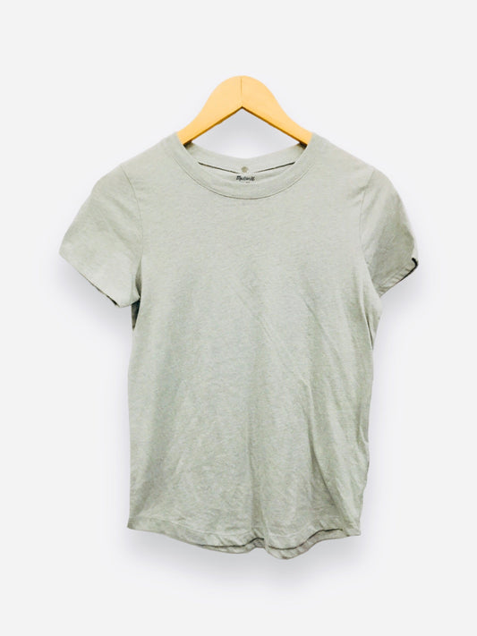 Grey Top Short Sleeve Basic Madewell, Size Xs