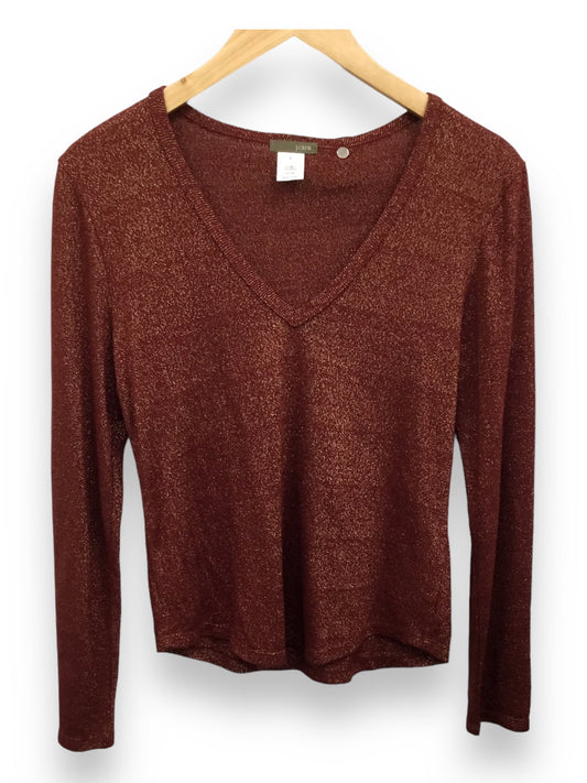Gold & Red Top Long Sleeve J. Crew, Size S