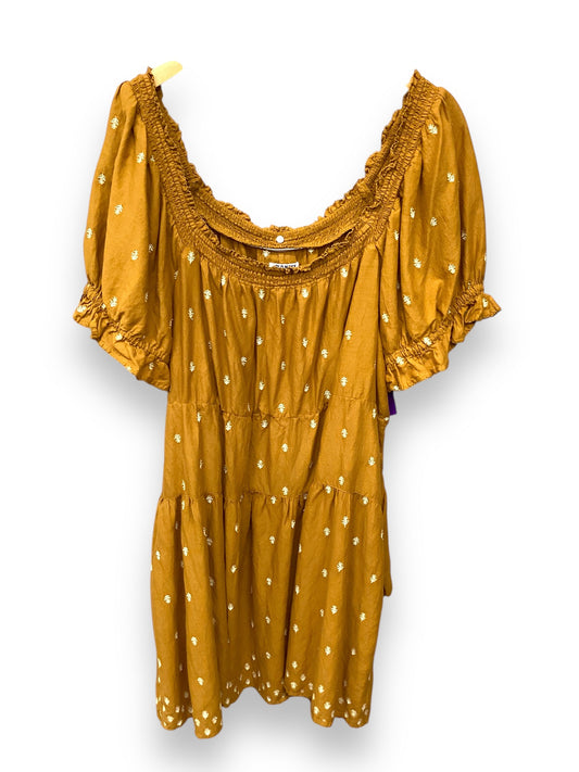 Dress Casual Midi By Old Navy In Yellow, Size: Xxl