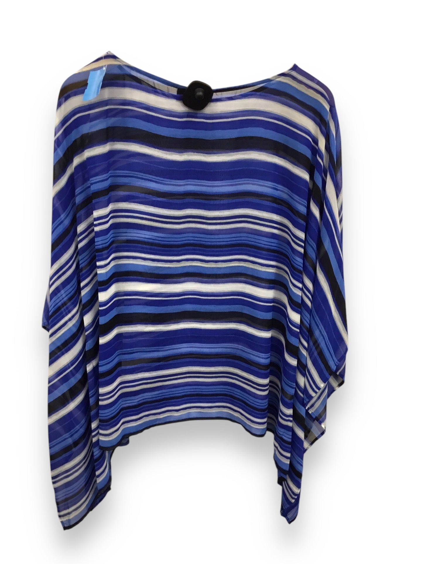 Top Short Sleeve By Dana Buchman In Blue, Size: Xl