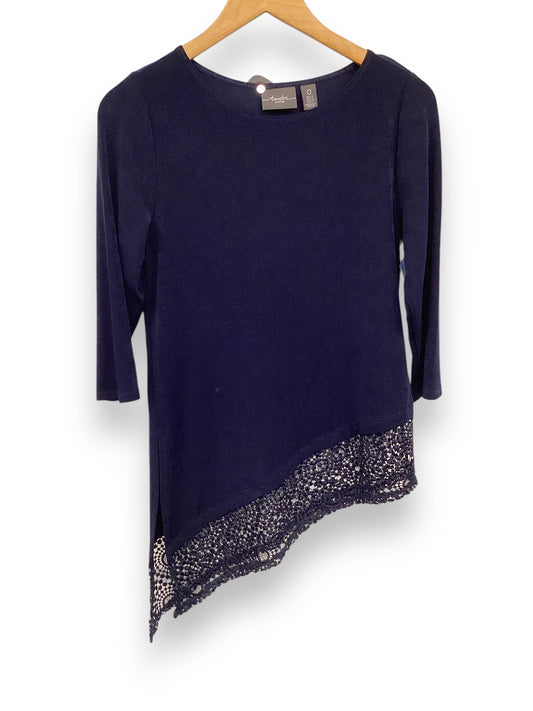 Top Long Sleeve By Chicos In Blue, Size: S