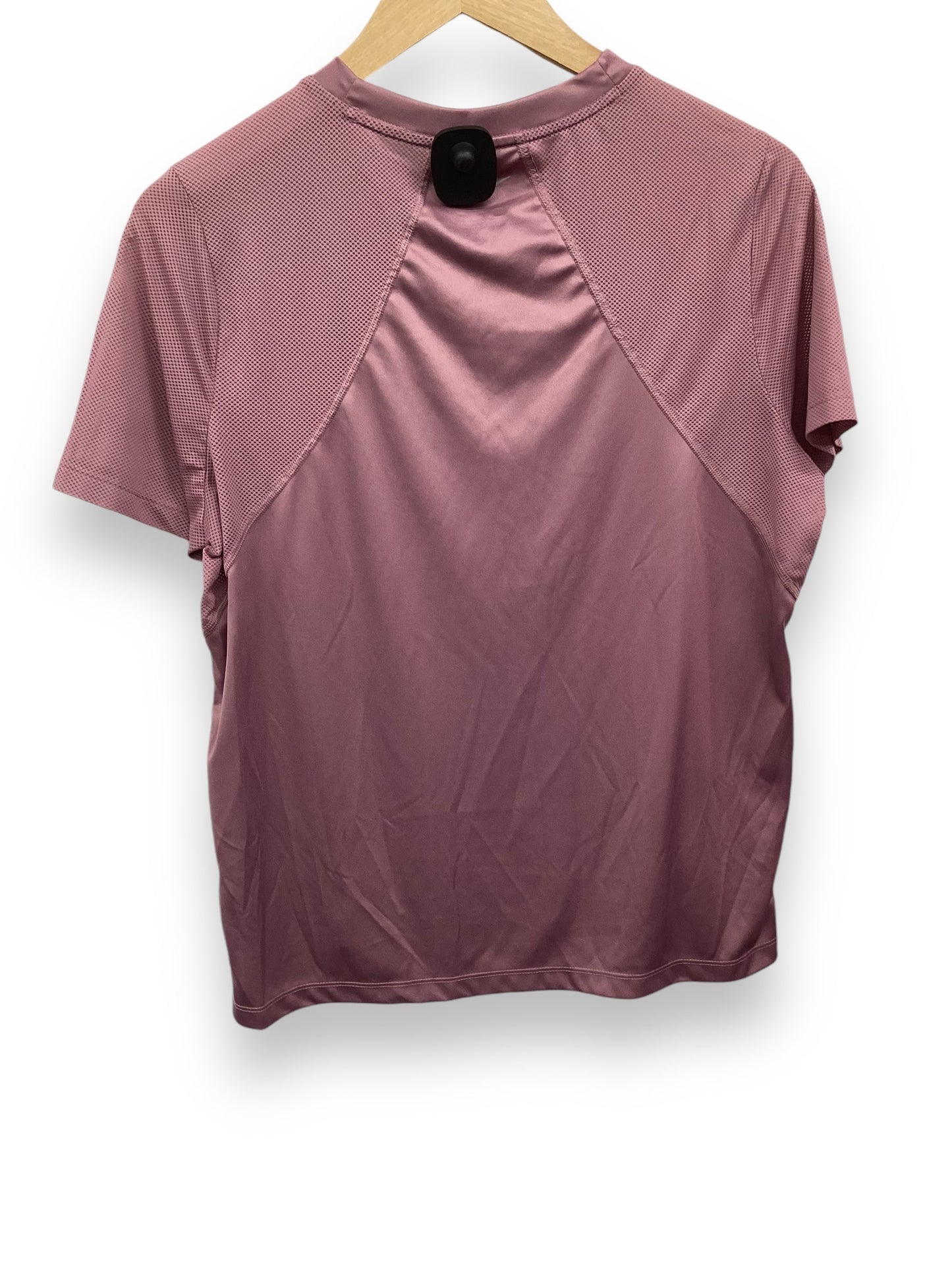 Athletic Top Short Sleeve By Nike In Pink, Size: L