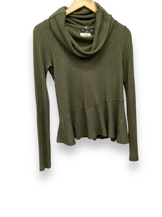 Top Long Sleeve By Maeve In Green, Size: Xs