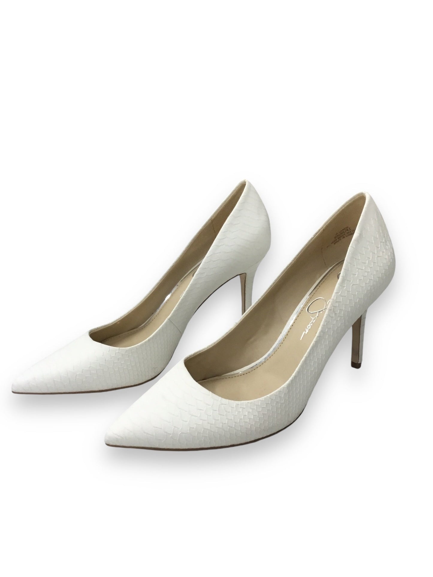 Shoes Heels Stiletto By Jessica Simpson In White, Size: 9.5