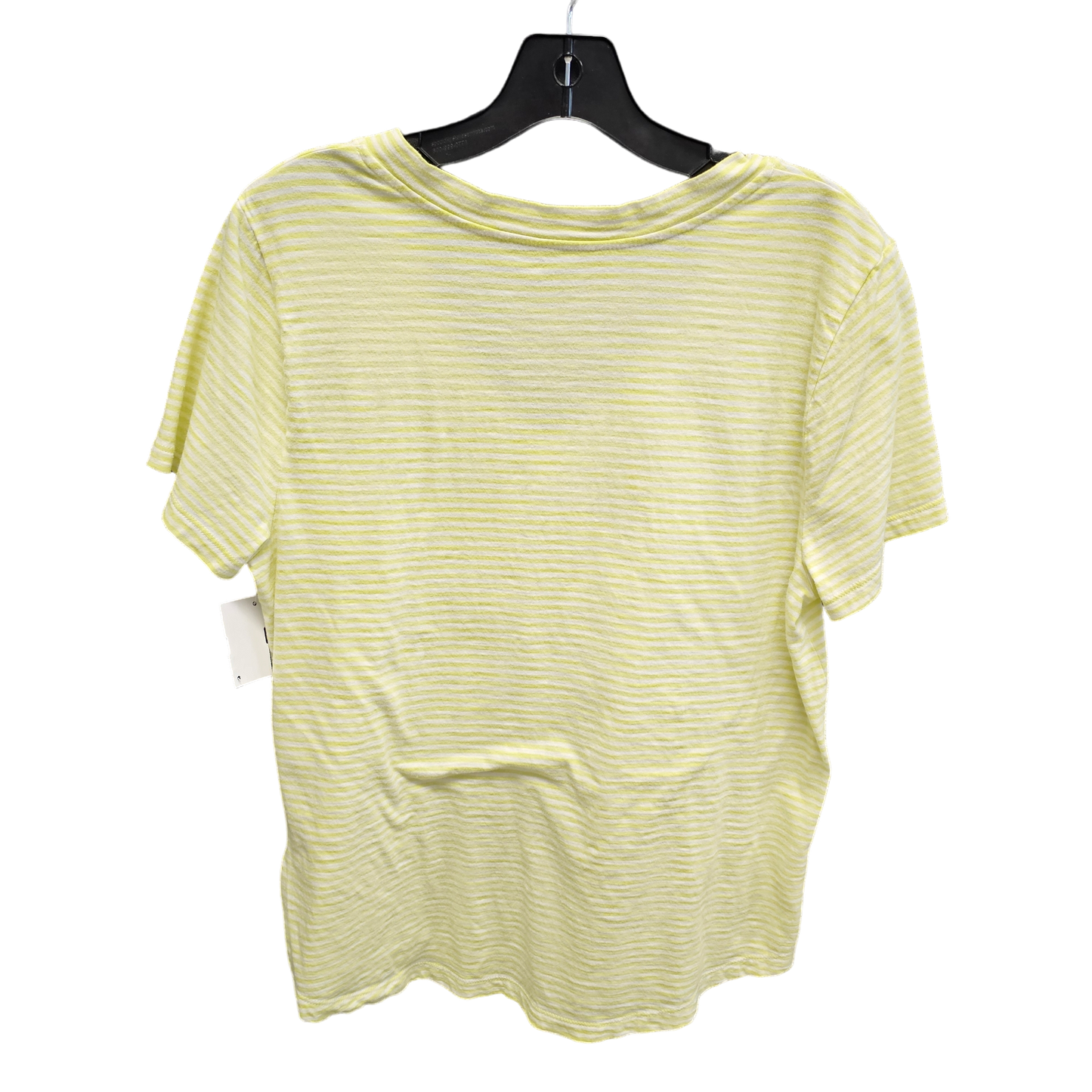 Yellow Top Short Sleeve Loft, Size L