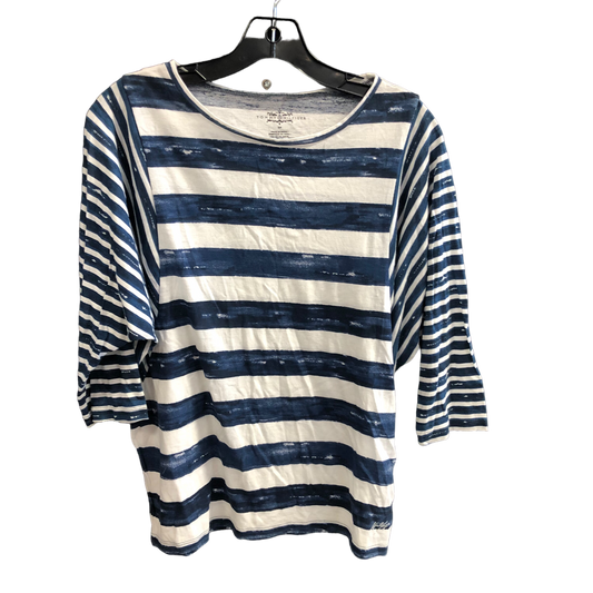 Blue & White Top Long Sleeve Tommy Hilfiger, Size S