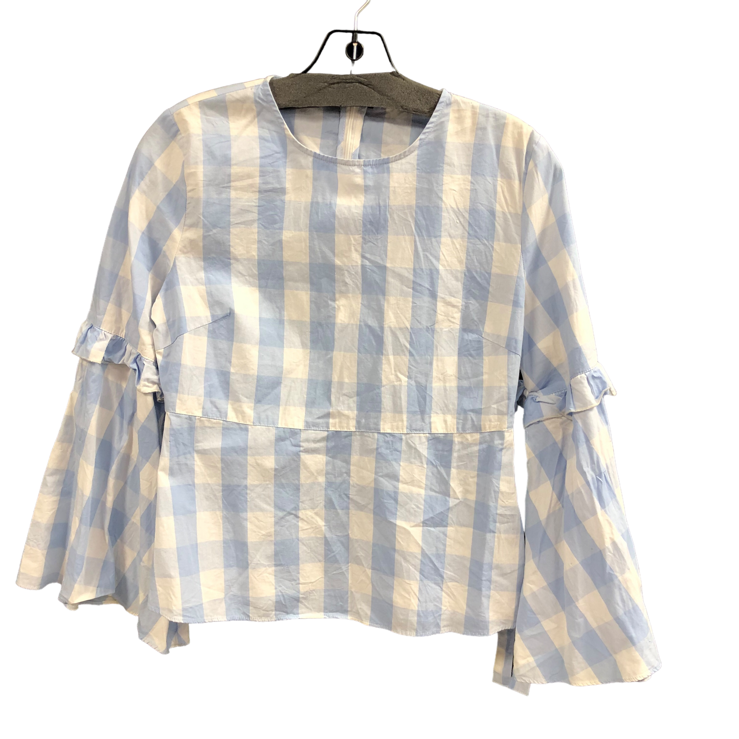 Blue & White Top Long Sleeve Designer Walter Baker, Size S