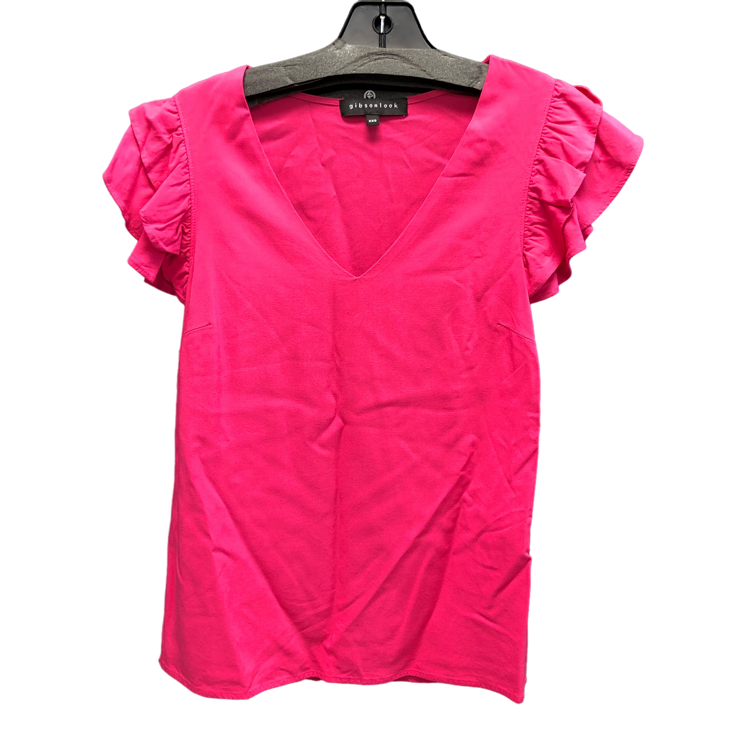 Pink Top Short Sleeve Gibson look, Size Xxs