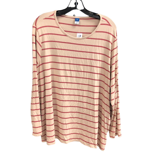 Striped Pattern Top Long Sleeve Old Navy, Size Xxl