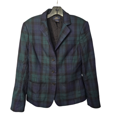 Blazer Designer By Brooks Brothers In Plaid Pattern, Size: 4