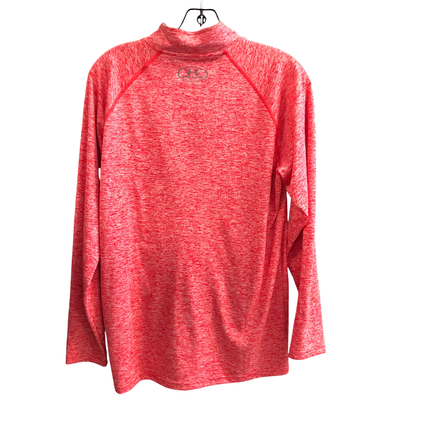 Athletic Top Long Sleeve Collar By Under Armour In Red, Size: S