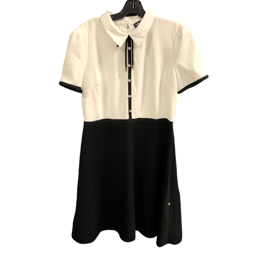 Dress Designer By Karl Lagerfeld In Black & White, Size: 14