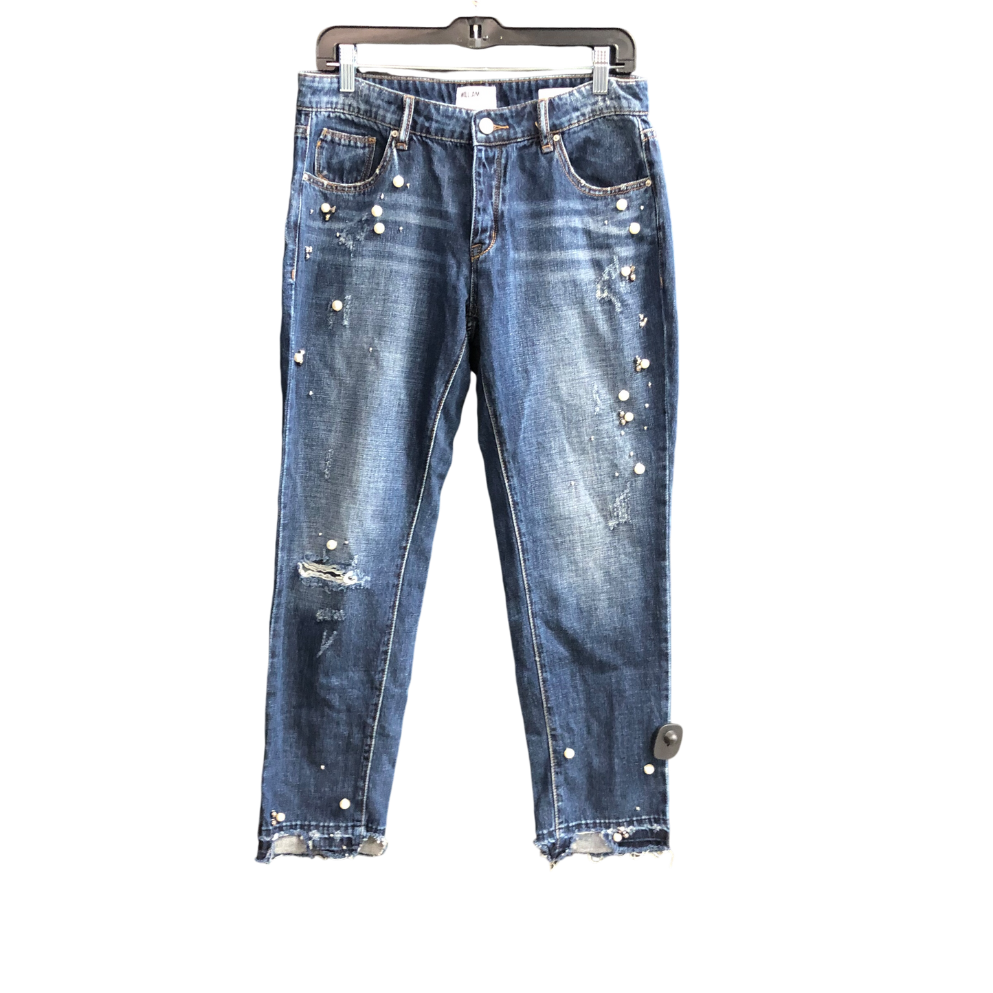 Jeans Cropped By William Rast In Blue Denim, Size: 8