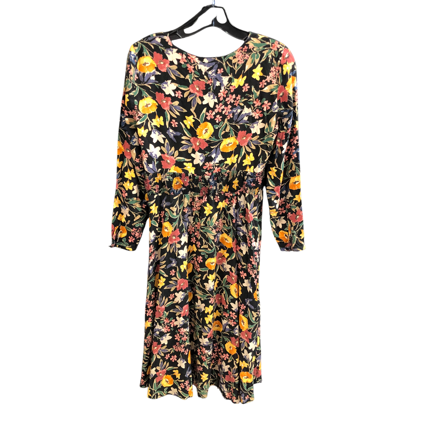 Dress Casual Midi By Zara In Floral Print, Size: M