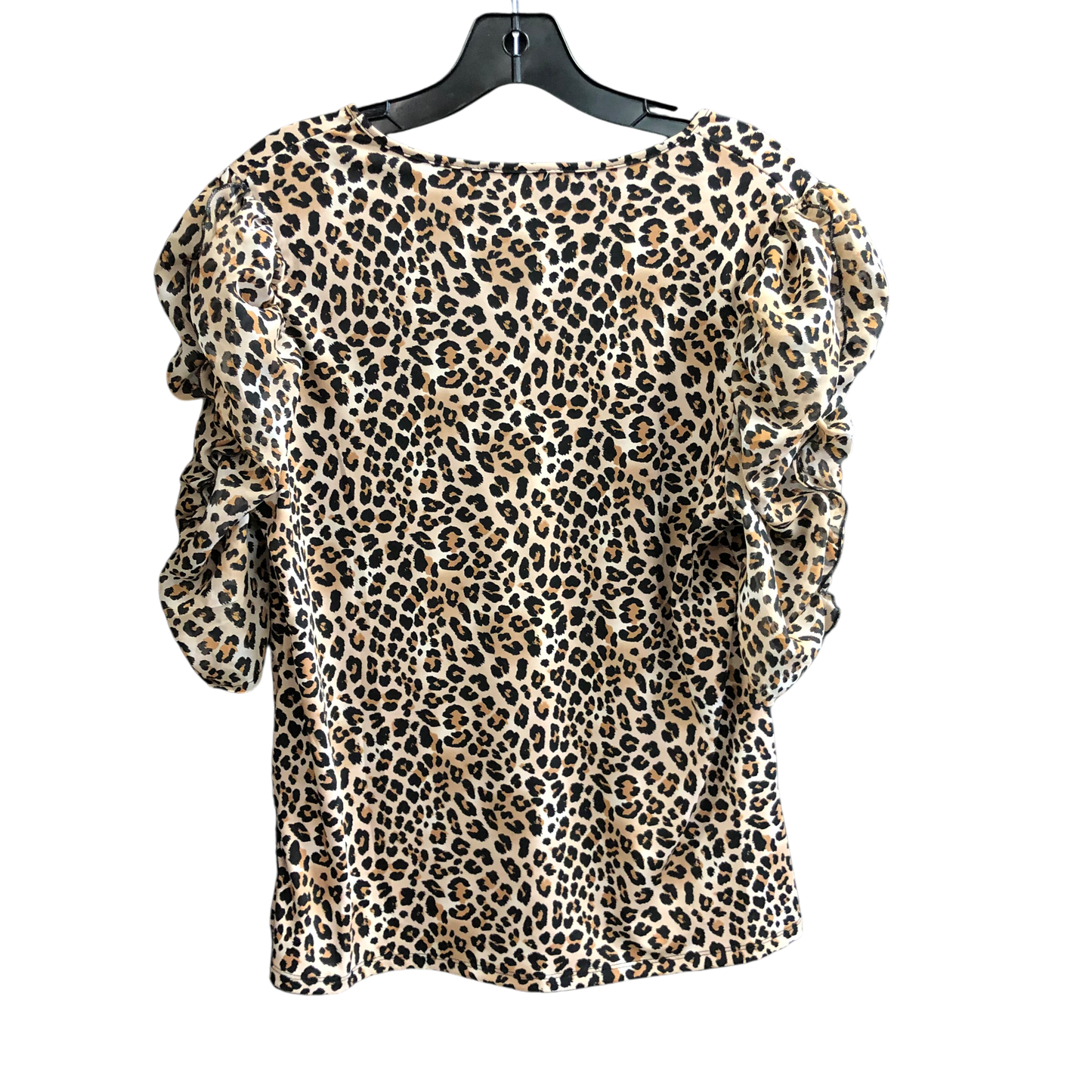 Top Short Sleeve By Perseption Concept In Animal Print, Size: L