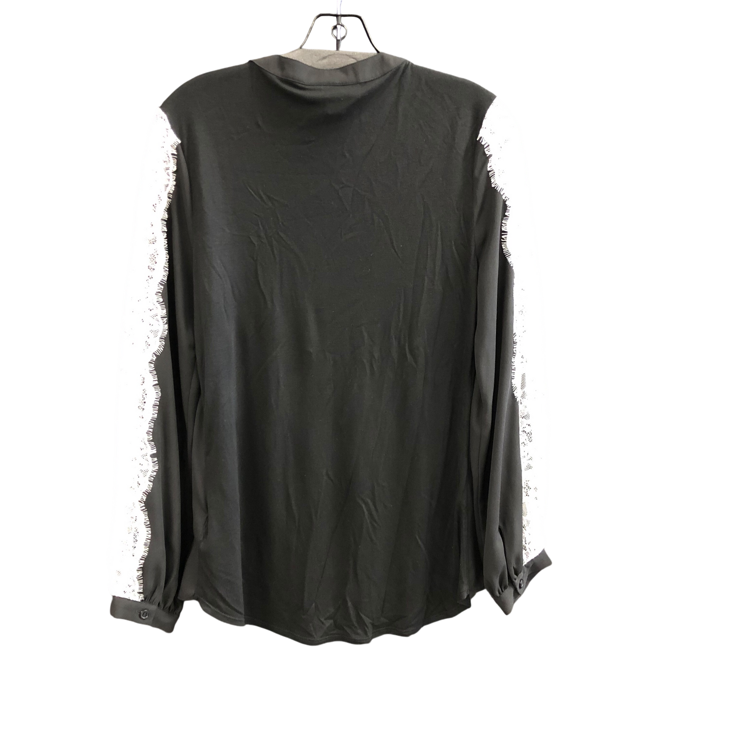 Top Long Sleeve By Inc In Black & White, Size: M