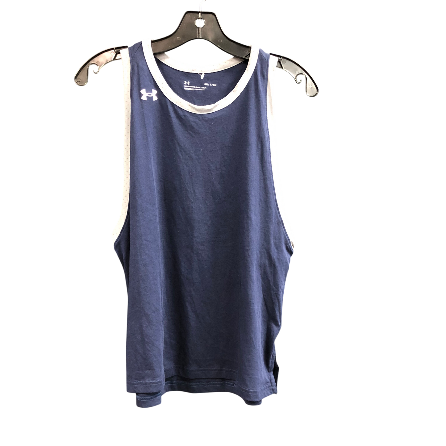 Athletic Tank Top By Under Armour In Blue & Grey, Size: S