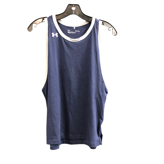 Athletic Tank Top By Under Armour In Blue & Grey, Size: S