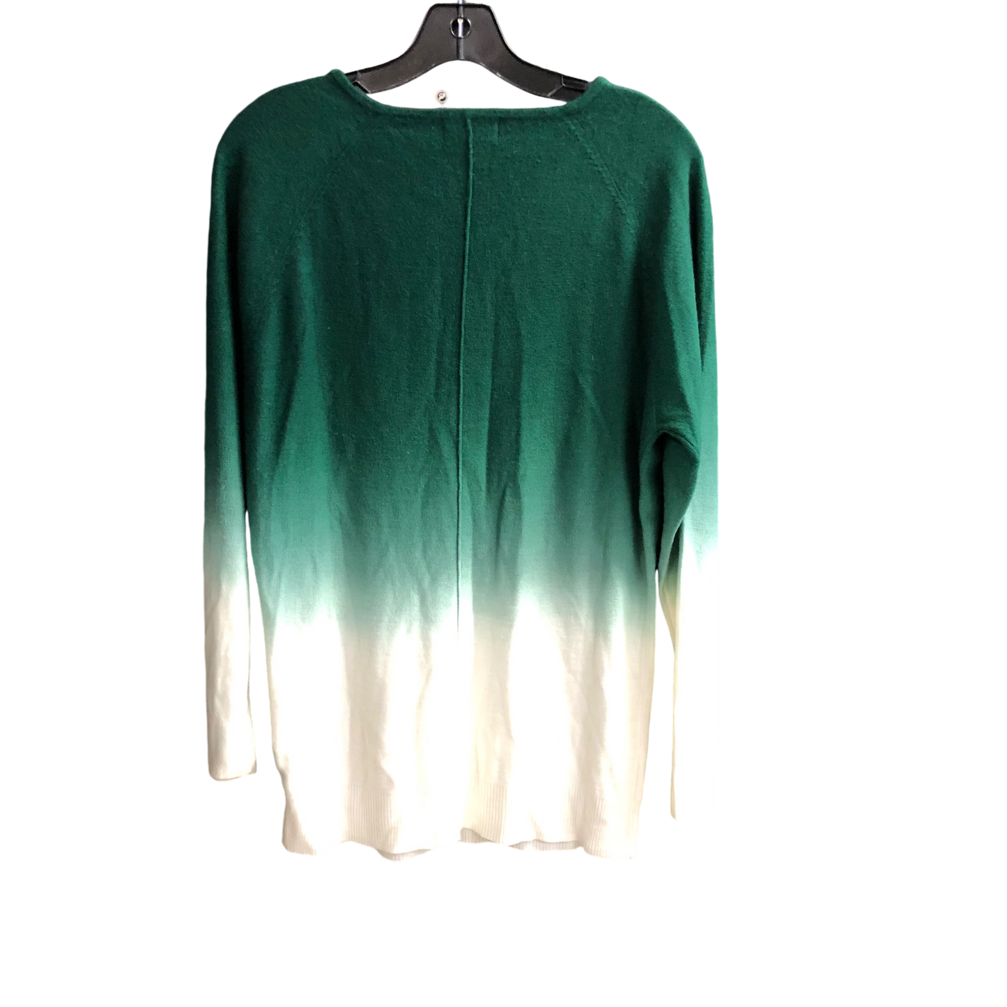 Sweater By Venus In Green & White, Size: M