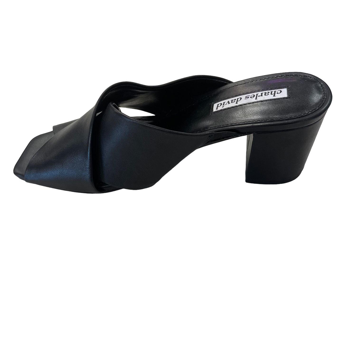 Black Shoes Heels Block Charles David, Size 7.5